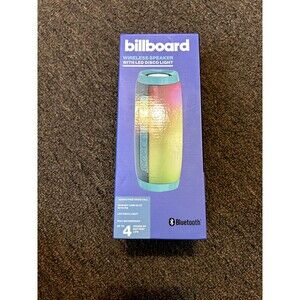 Billboard Wireless Speaker LED Disco Light Bluetooth IPX4 Waterproof Brand New